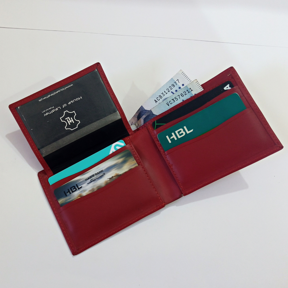 Red Leather Men's Wallet House of Leather