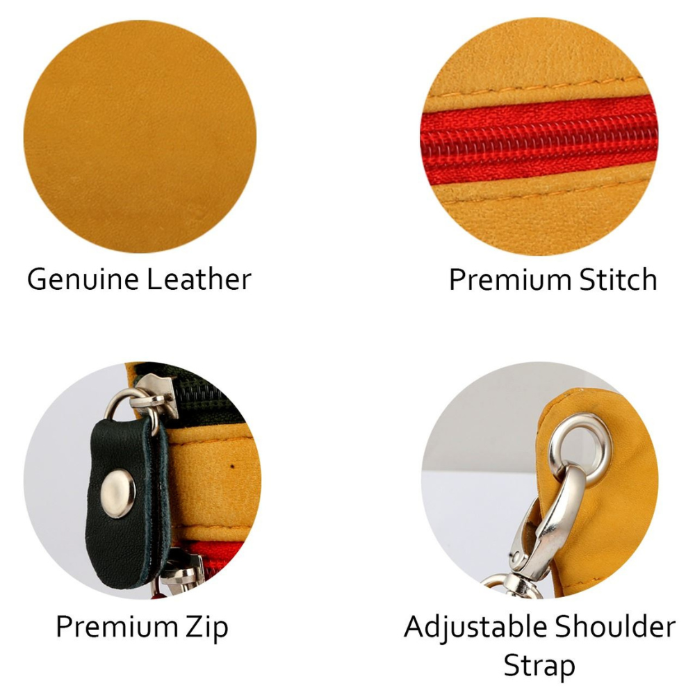 Yellow Crossbody Bag for Women House of Leather