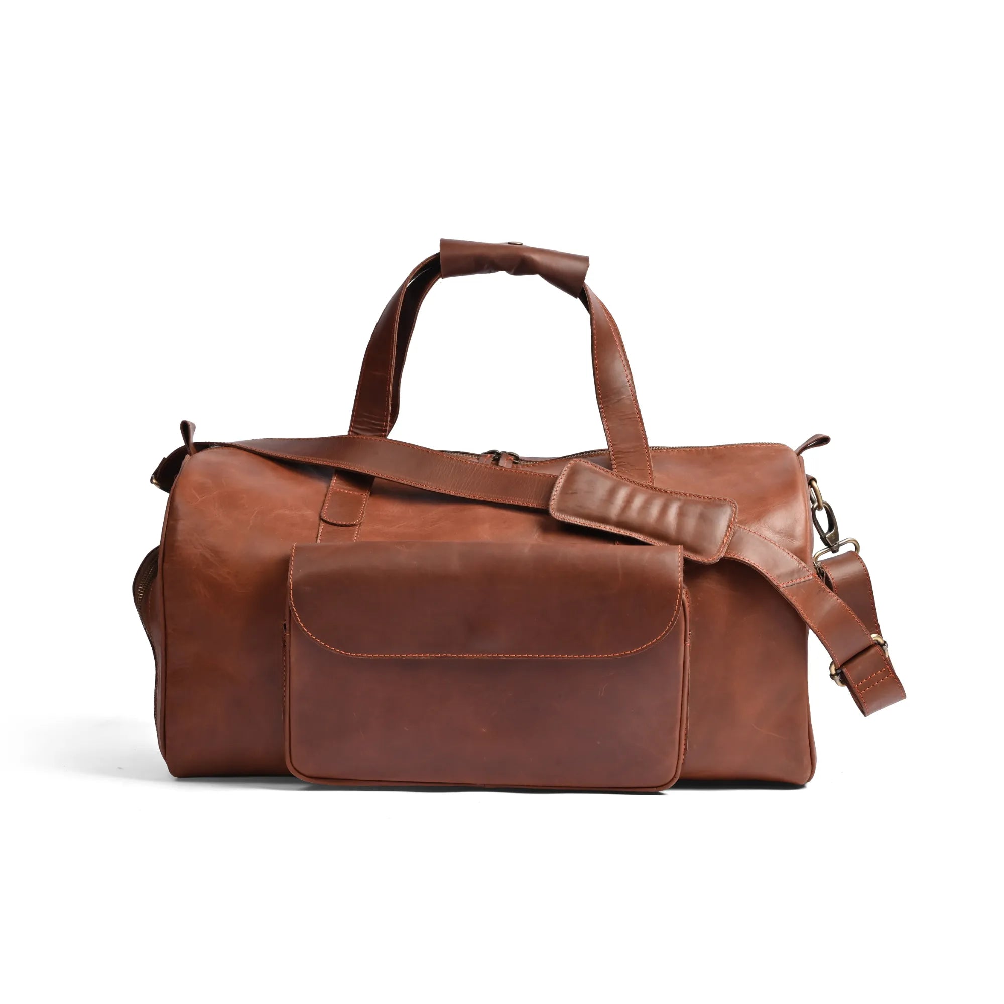 Handcrafted Leather Duffel Bag and Leather Laptop Bag from House of Leather Pakistan – Premium Full-Grain Cowhide Travel and Work Bags”