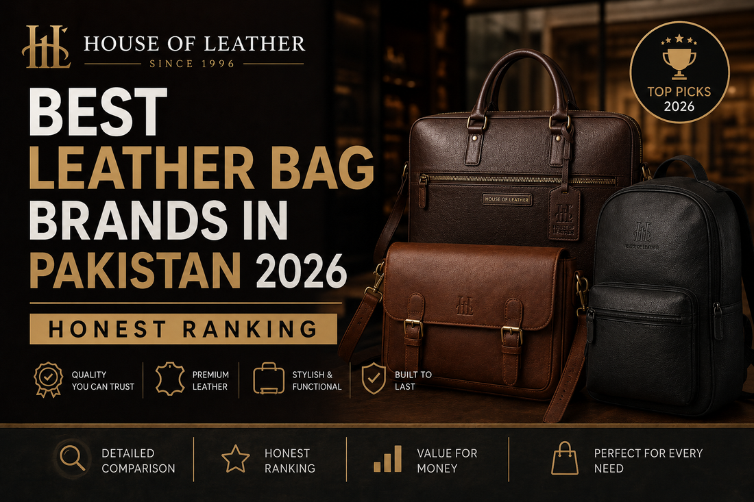 best leather bag brands in Pakistan