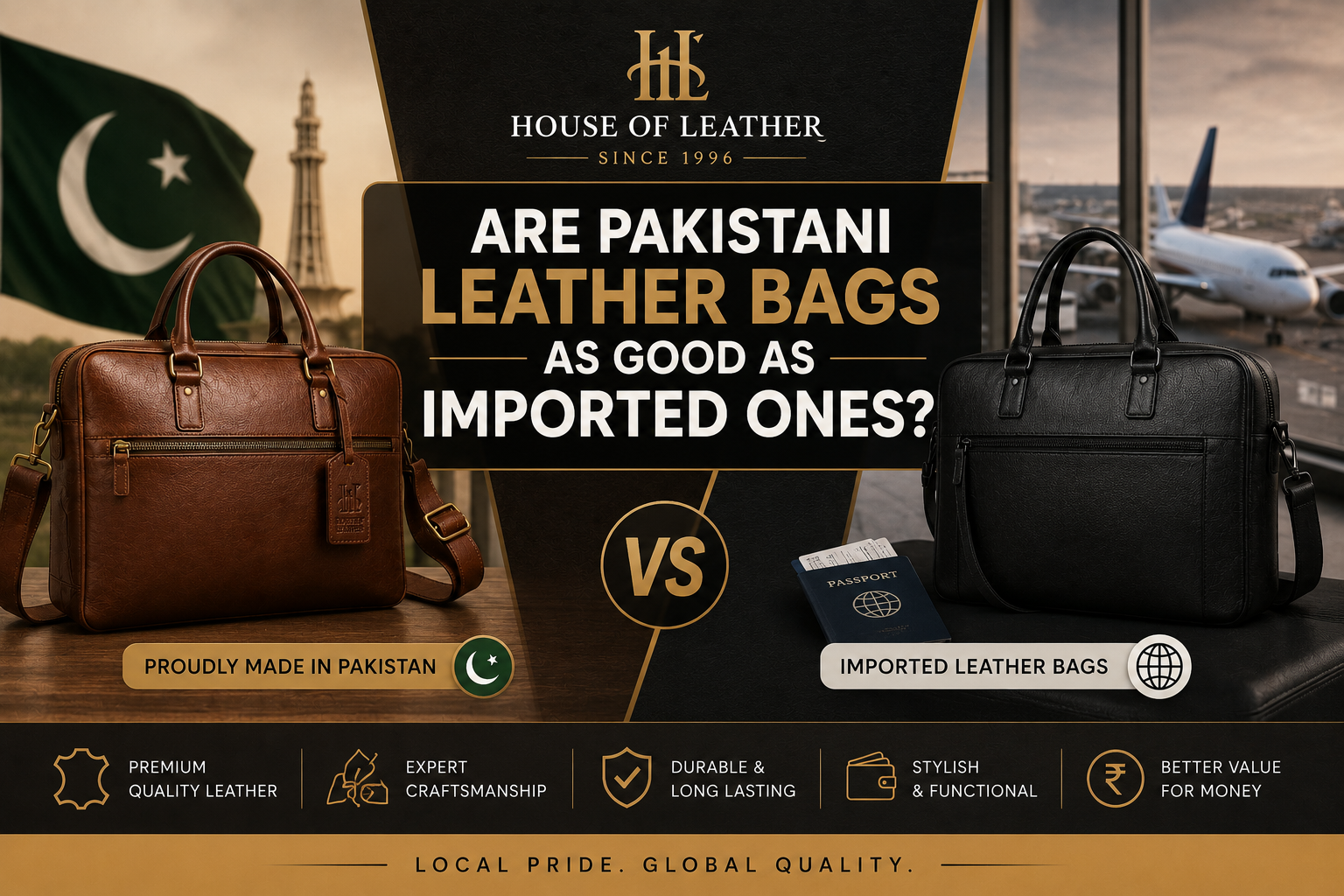 are Pakistani leather bags as good as imported ones