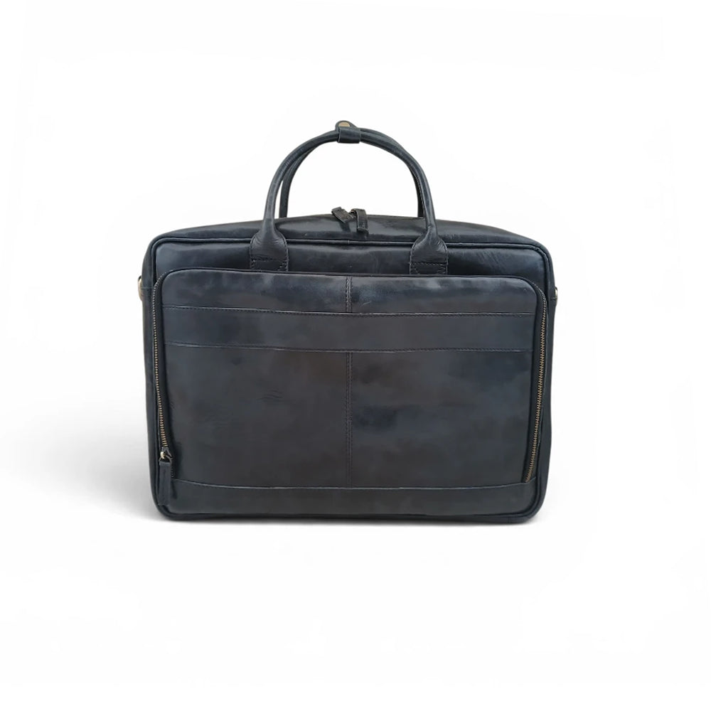 15Inch Black premium Leather Laptop Bag | 14"-16" Compatible (Copy)