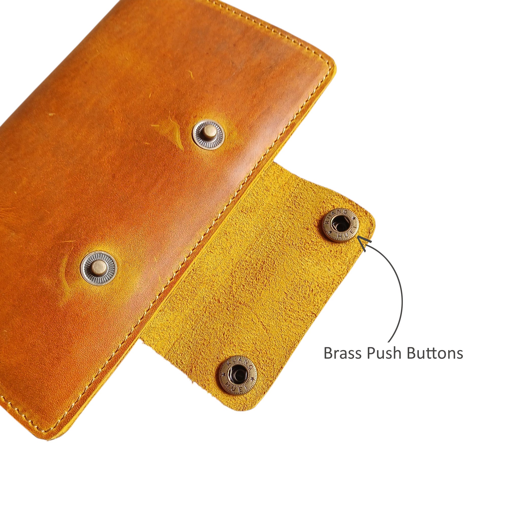 Tan Leather Travel Wallet Passport Cover