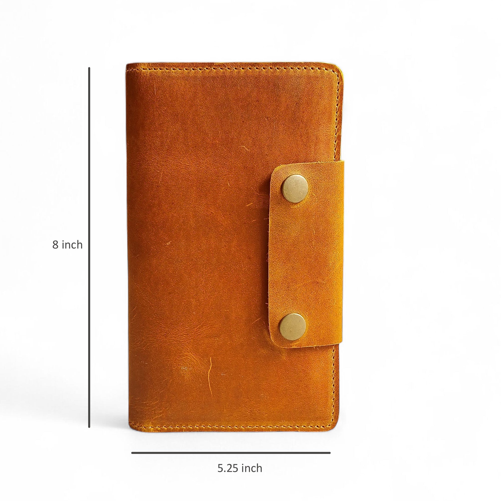 Tan Leather Travel Wallet Passport Cover