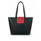 Black Leather Handbag for Women – Full-Grain Cowhide Tote Bag by House of Leather