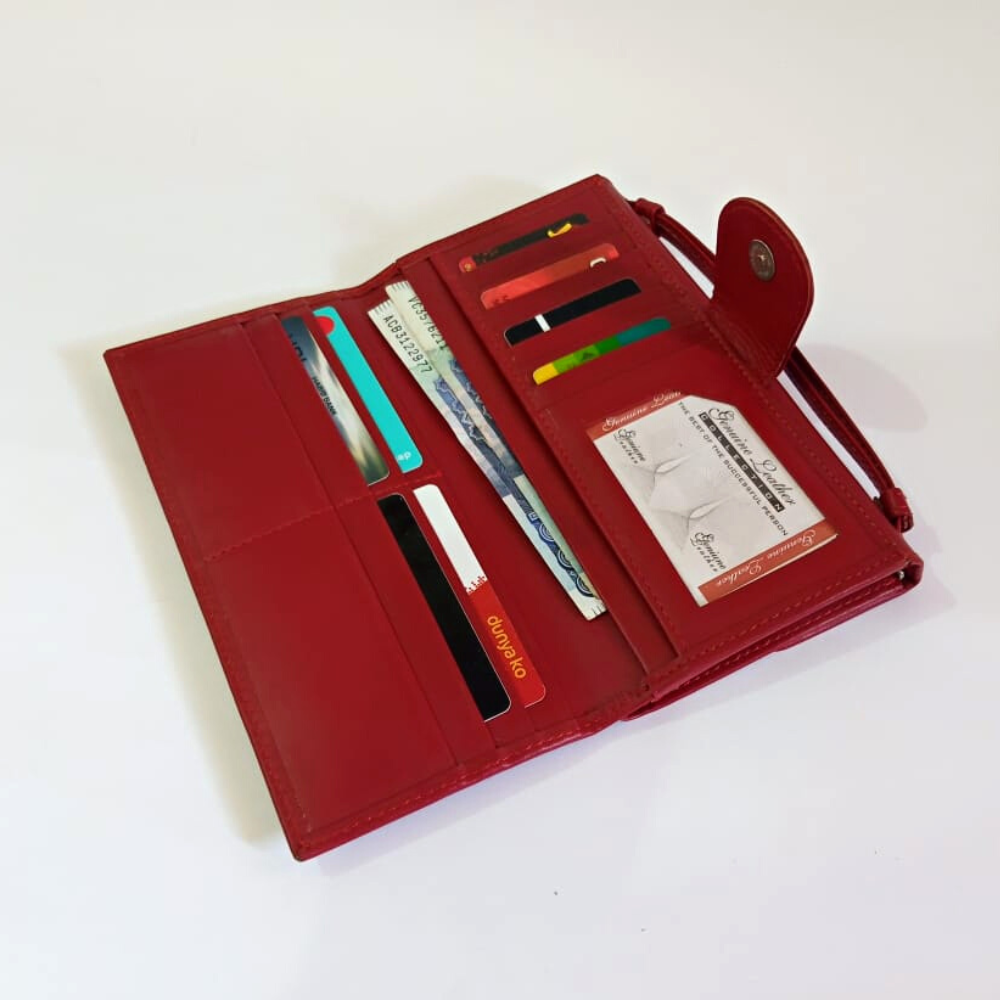 Women's Leather Wallet Red Women's Leather Wallet|Valentine Gift