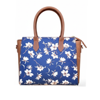 Women’s Luxurious Printed Canvas & Leather Tote | Full-Grain Cowhide Handbag