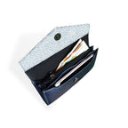 Diamond Print Leather Wallet for Women