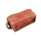 Leather Toiletry Bag - Cosmetic Pouch