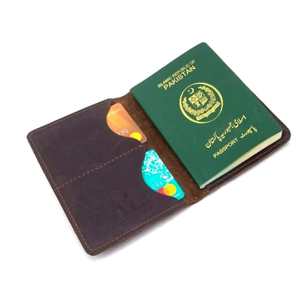 Chocolate Leather Passport Cover