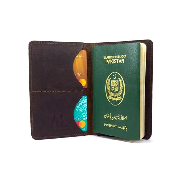 Chocolate Leather Passport Cover