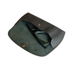 Leather Glasses Case|Coffee Leather Eyewear Case| Optical Cover