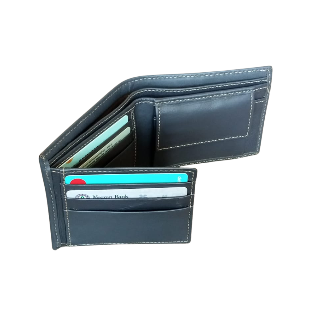 Iron Grey Leather Men's Wallet