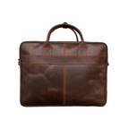 Vintage Dark Brown Leather Briefcase Bag, 14,15,16 inches Laptop Bag