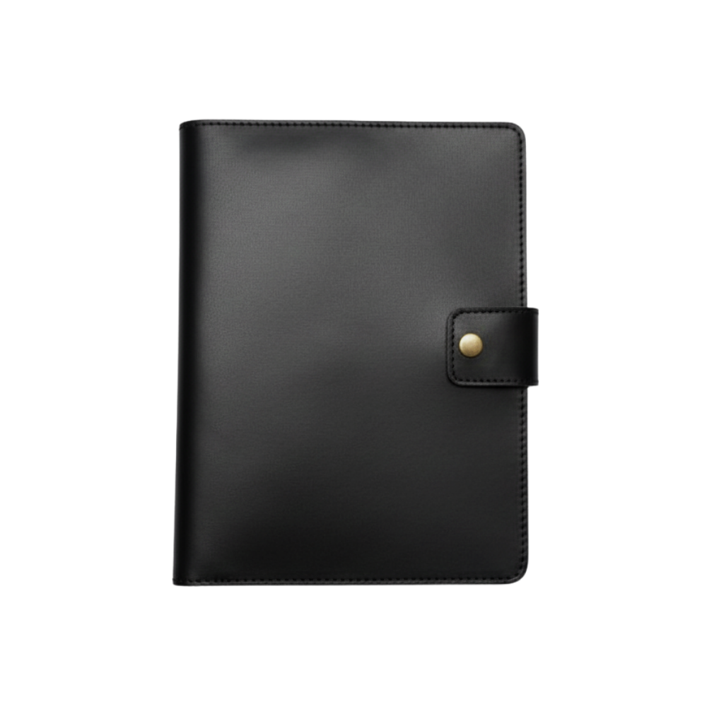 Leather Sleeve for Macbook 13 & iPad 13 – Slim Leather Cover| Black