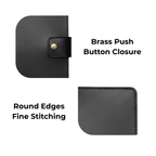 Leather Sleeve for Macbook 13 & iPad 13 – Slim Leather Cover| Black