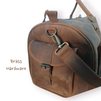 Premium Leather Carryall Duffel Bag Handmade Men’s Travel Bag