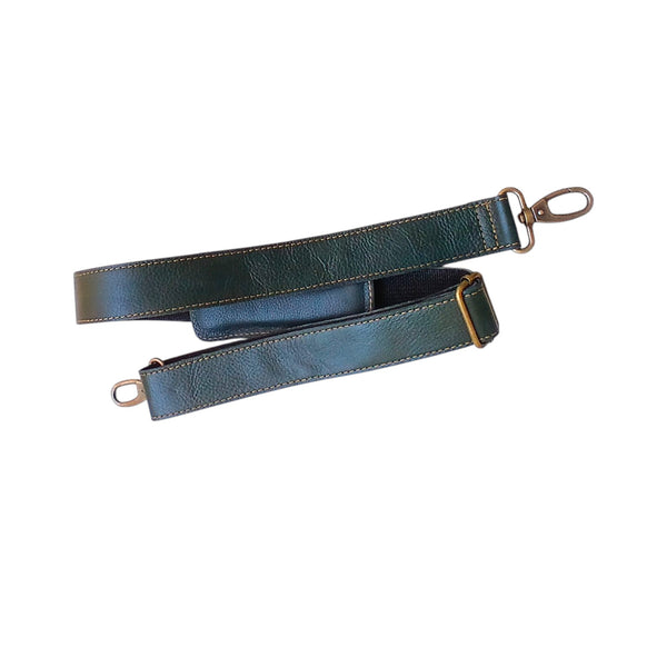 Army Green Leather Laptop Bag