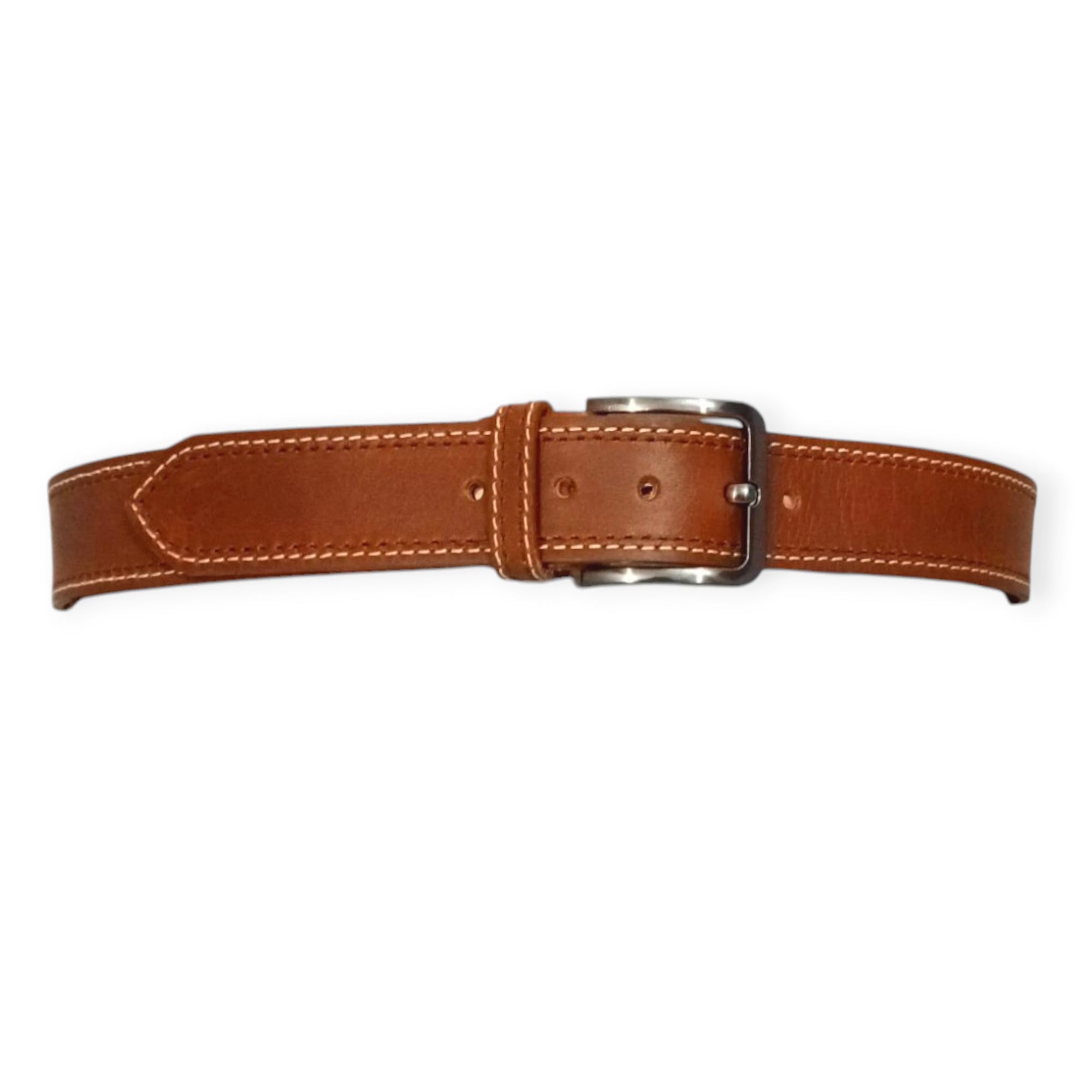 Leather Casual Belt - Double Stitched 40mm Wide
