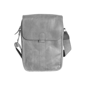 Crossover - Grey Cow Leather Crossbody Bag