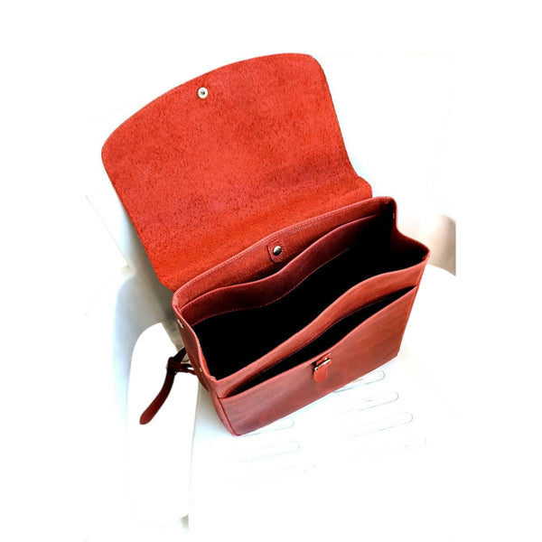 Red Wine Backpack for Girls - College Bag