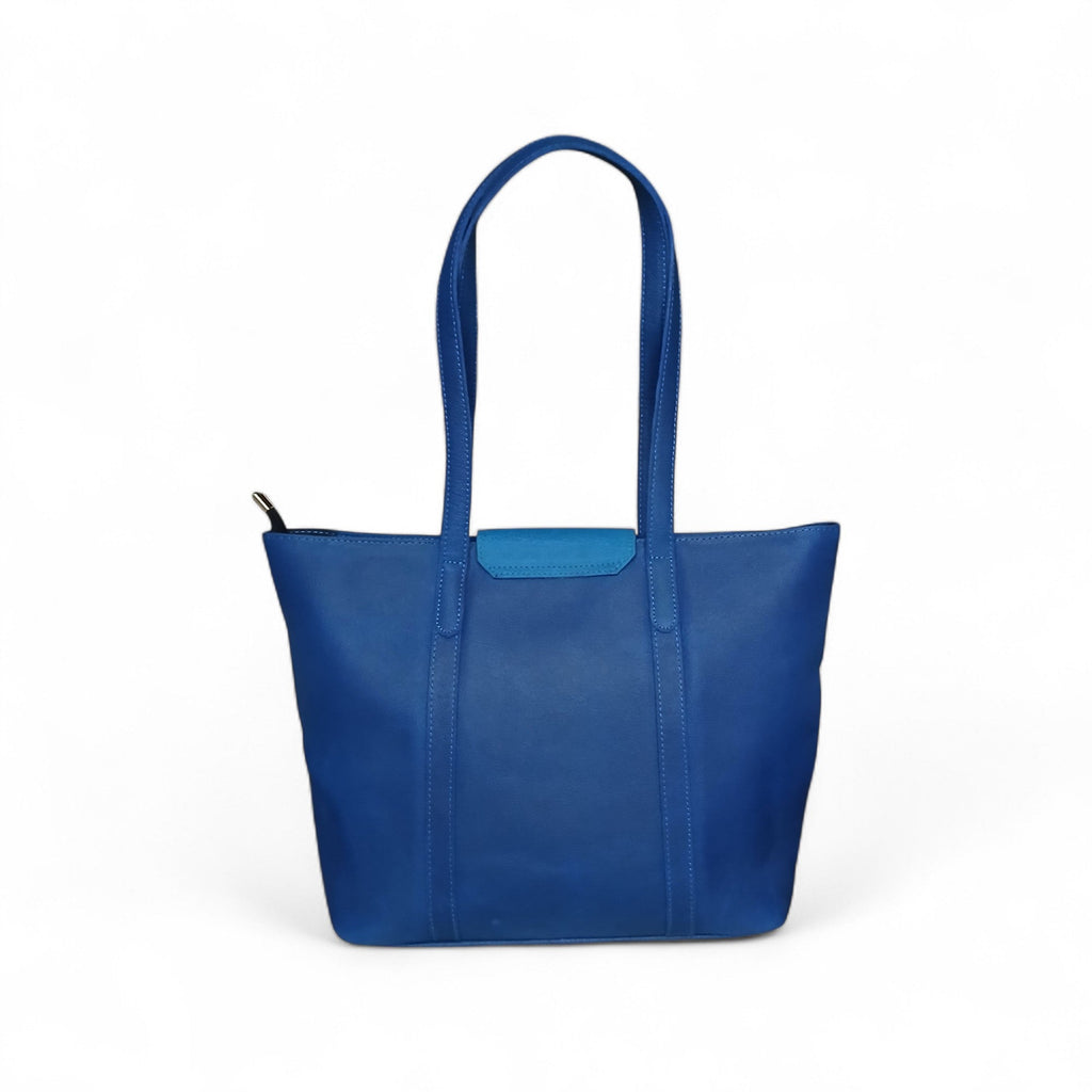 Leather Tote Women Bag Navy Color , Prmeium 