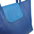 Leather Tote Women Bag Navy Color , Prmeium 