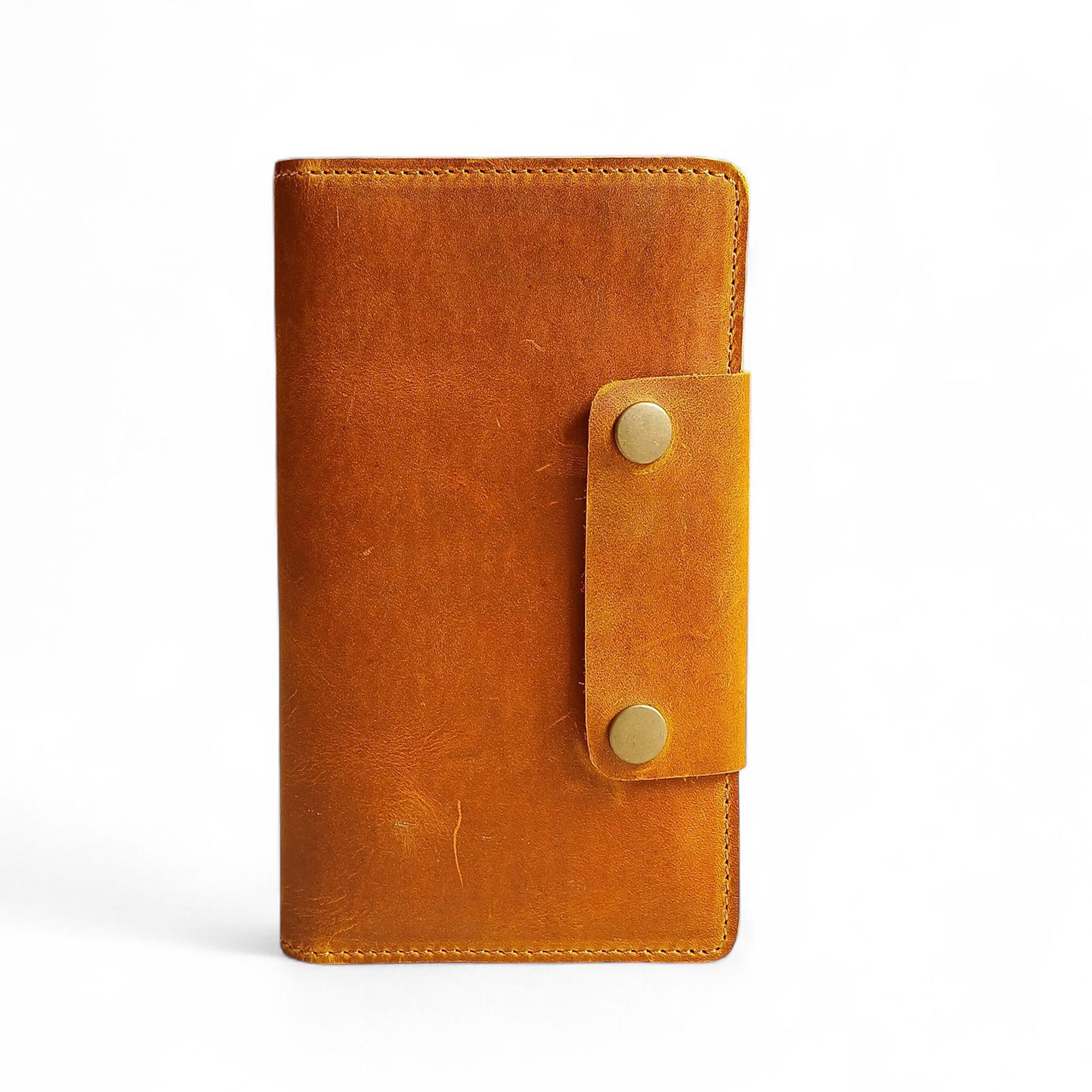 Tan Leather Travel Wallet Passport Cover