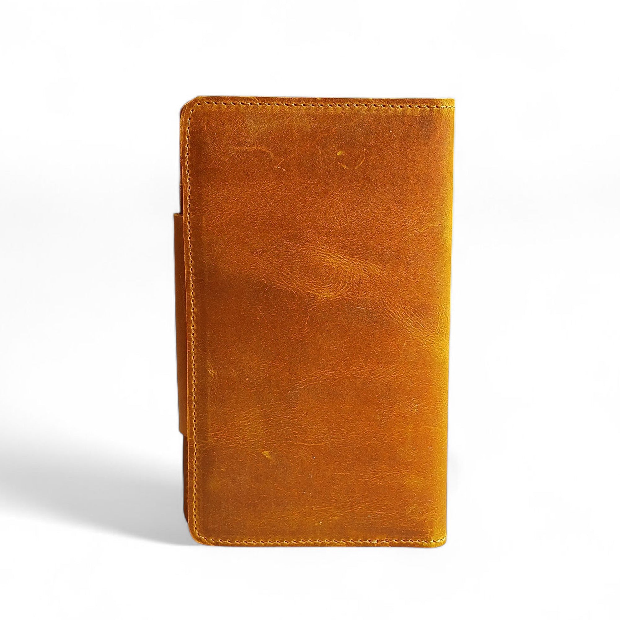 Tan Leather Travel Wallet Passport Cover