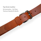Office wear formal belt Tan leather