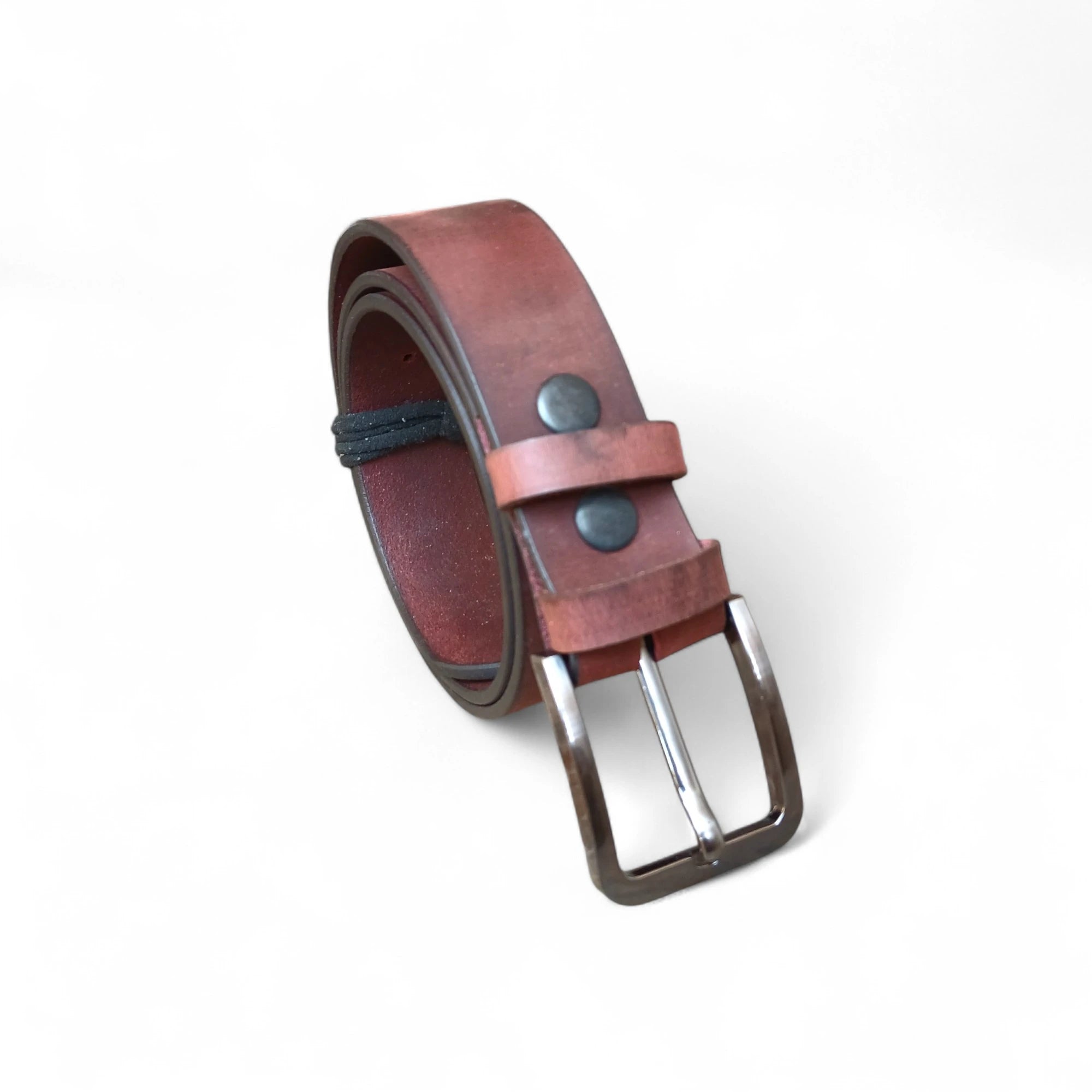 Casual Belt for Men Brown Casual Top Grain Buffalo Leather 40mm