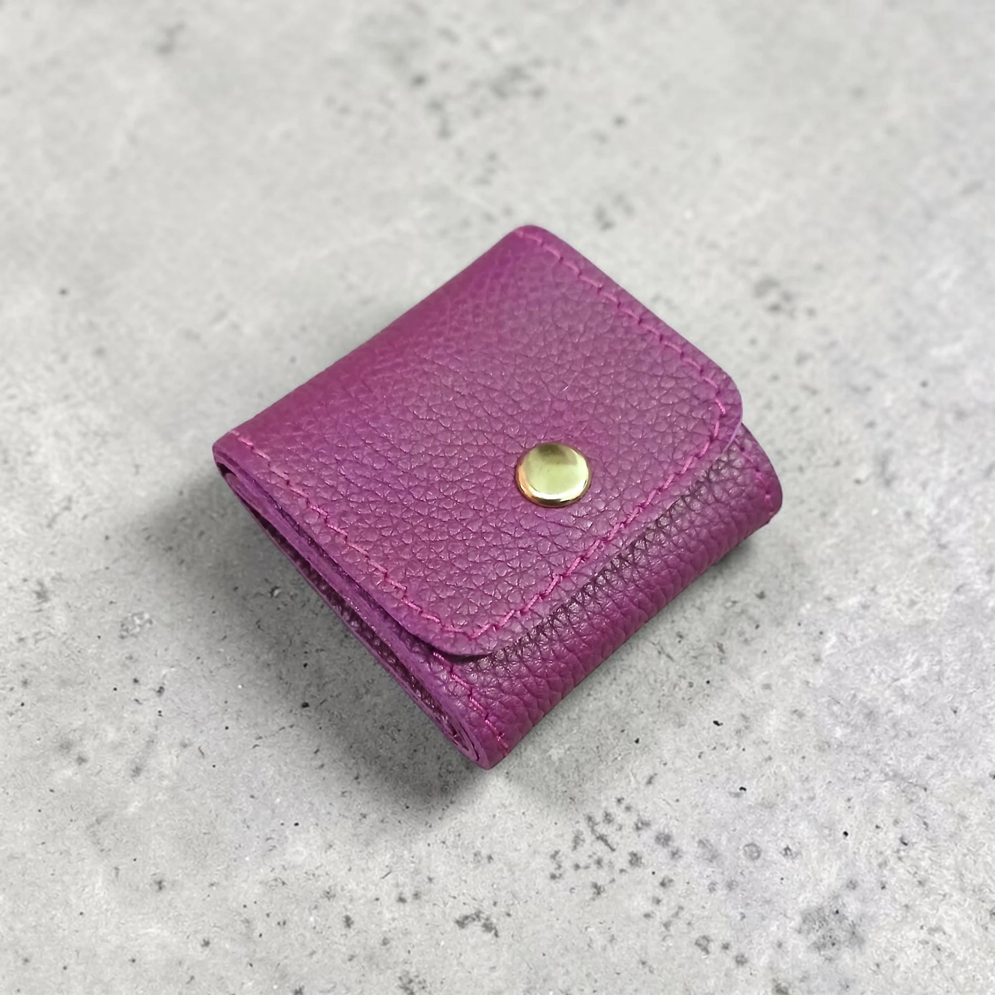 Real Leather Mini Jewelry Organizer |Foldable Leather Jewellery Pouch