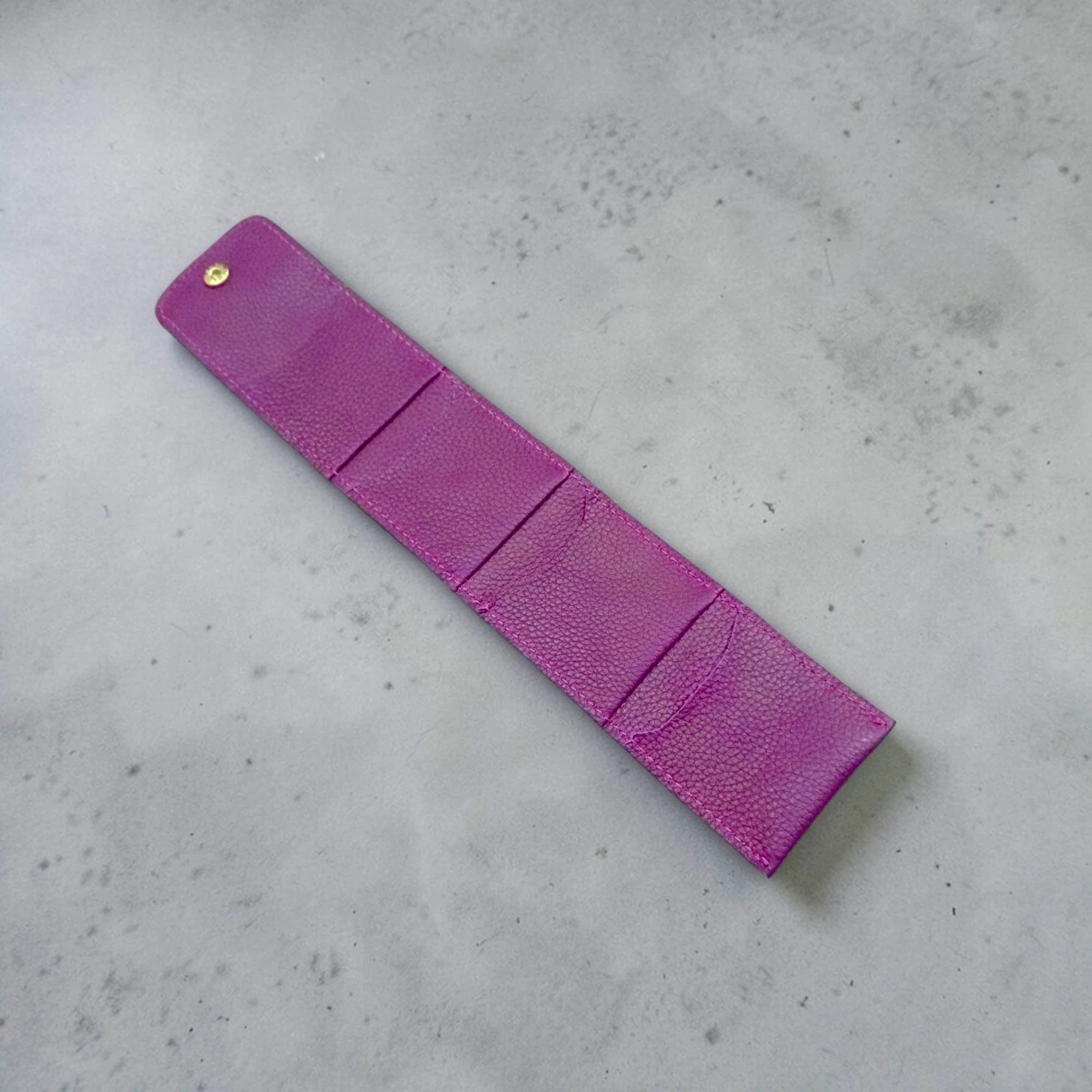 Real Leather Mini Jewelry Organizer |Foldable Leather Jewellery Pouch