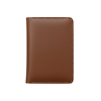 Brown Pull-Up Leather Passport Cover with Card and Cash Slots