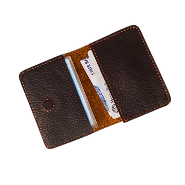 Choco Softy Mini Leather Wallet - Hidden Magnetic Closure