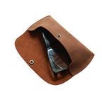 Leather Glasses Case,Tan Leather Eyewear Case - Optical Cover