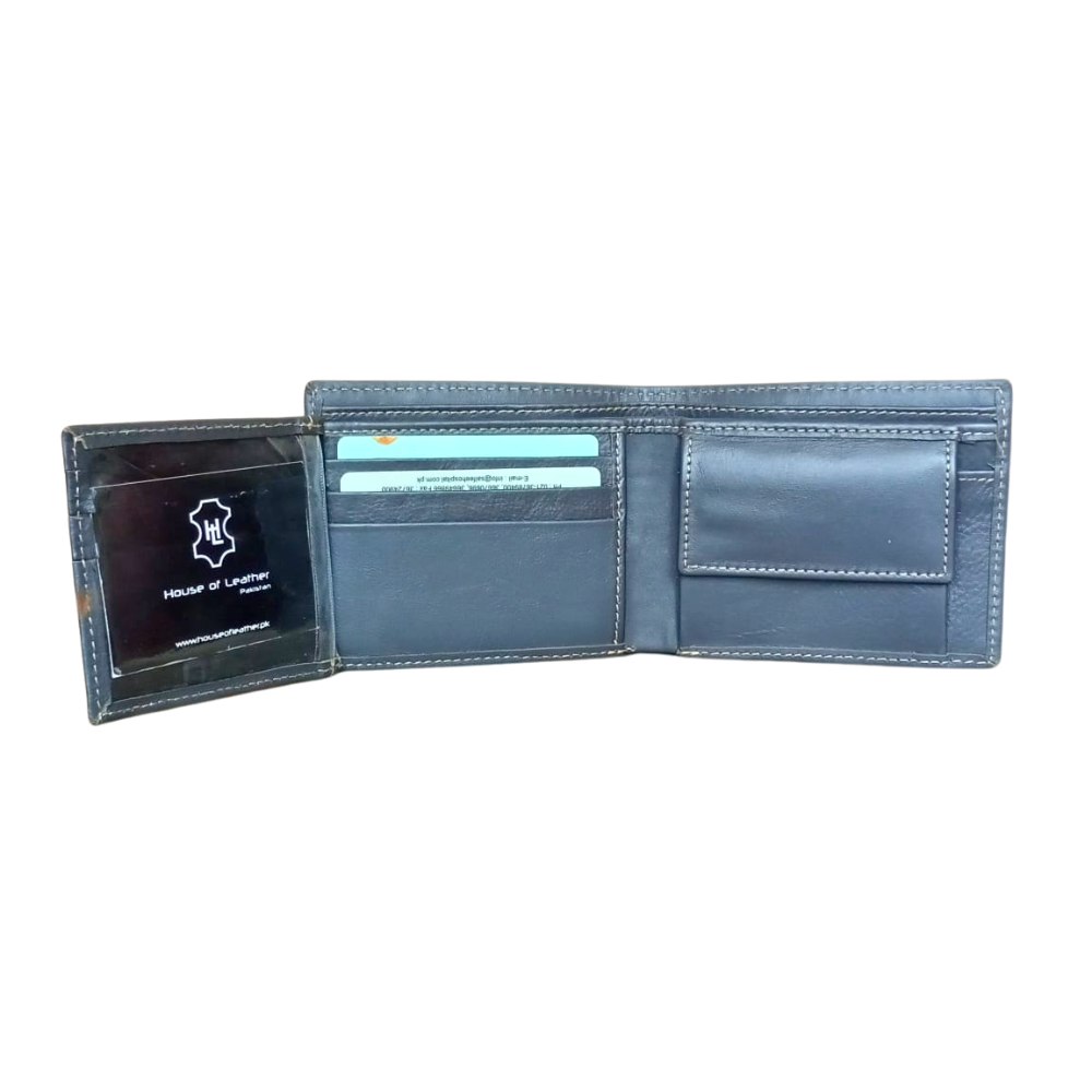 Iron Grey Leather Men's Wallet