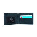 Charcoal Grey Slim Fold Leather Wallet