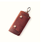 Leather Key Case - Tan Key Pouch