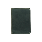 Ocean Green Leather Wallet - Hidden Magnetic Closure