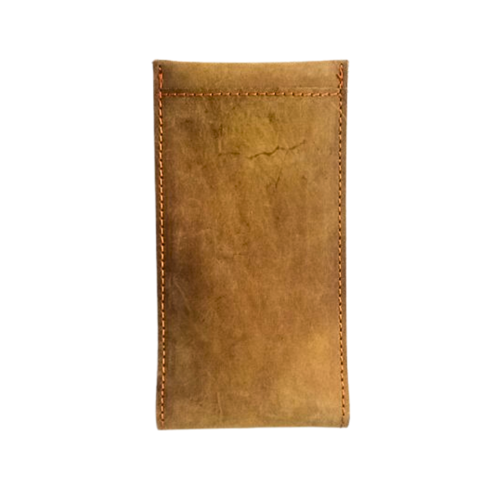 Leather Glasses Cover Tan Leather Optical Case -Sunglasses Cover