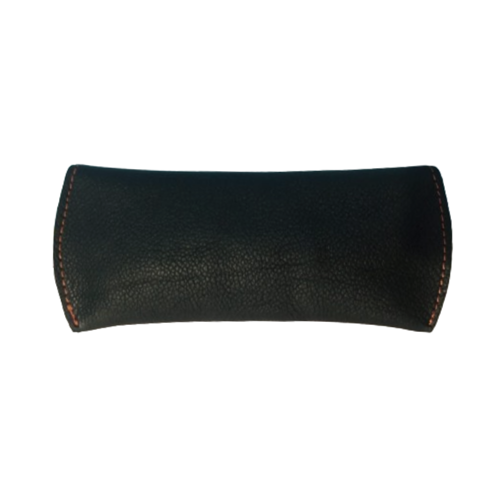 Leather Glasses Cover Black Leather Optical Sleeves 