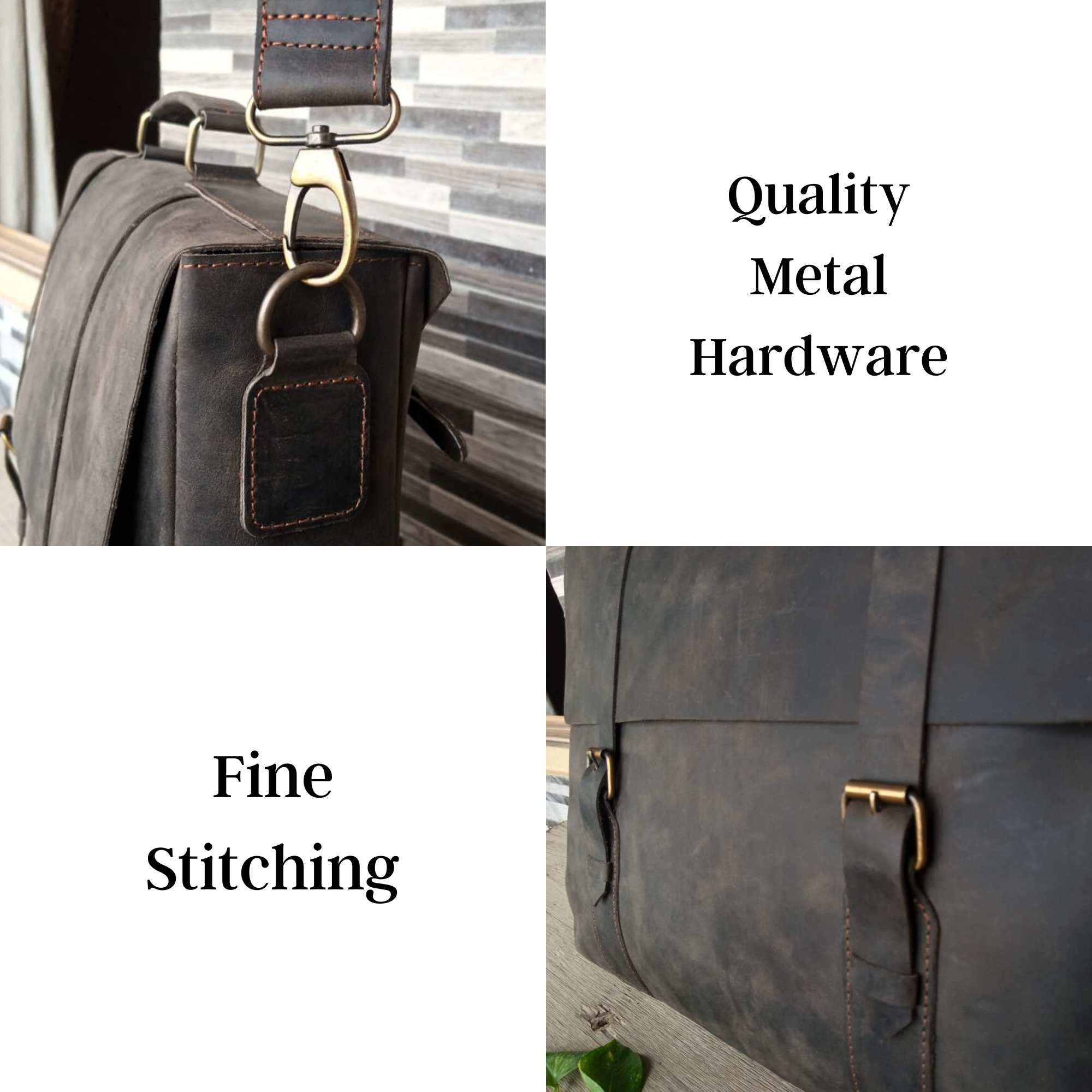 Choco Leather Laptop Bag  15.6" Messenger Bag | Handcrafted Cow Leather