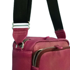 Pink Leather Crossbody Bag for Women