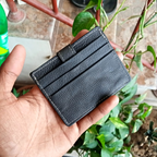 Black Card Holder Leather Wallet