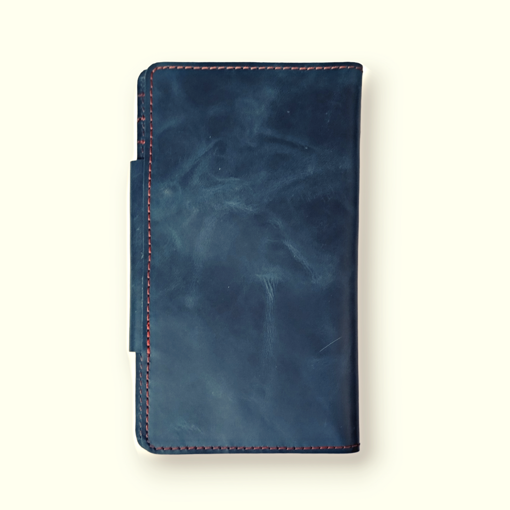 Navy Travel Wallet Passport Cover