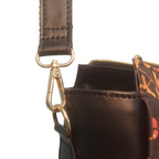 Women Luxurious Printed Canvas & Leather Tote