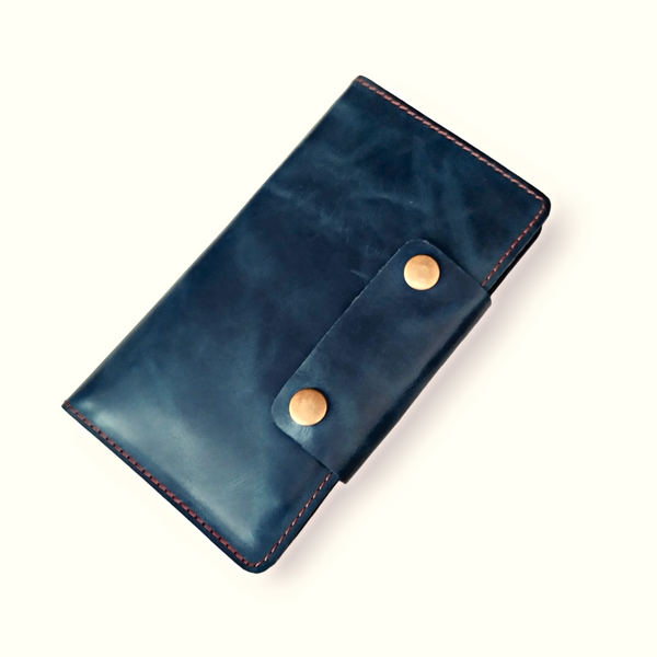 Navy Travel Wallet Passport Cover