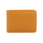 Slim Leather Wallet for Men’s Bifold Wallet - Yellowish Textured 