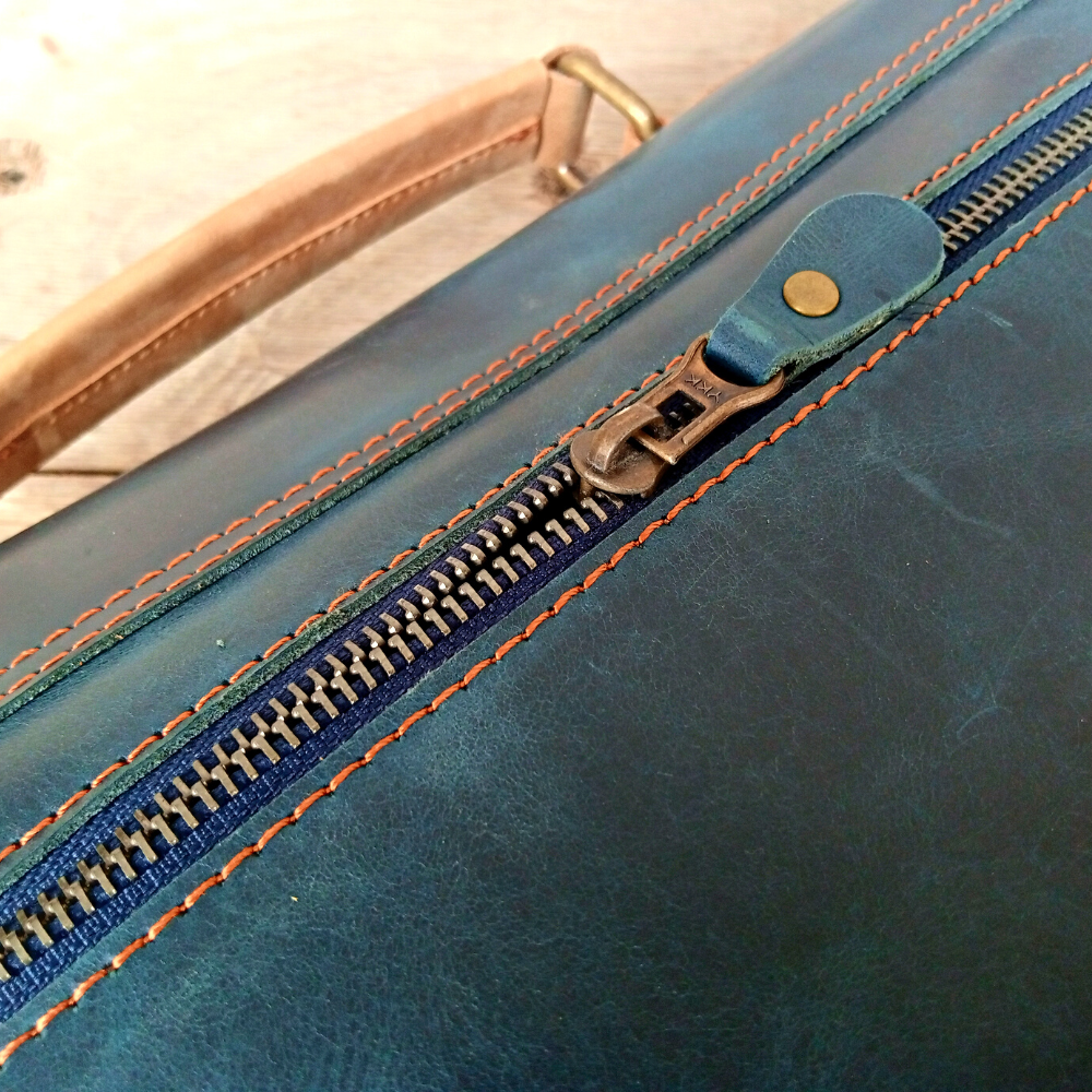 Navy Classic Messenger Bag 15 inch Laptop